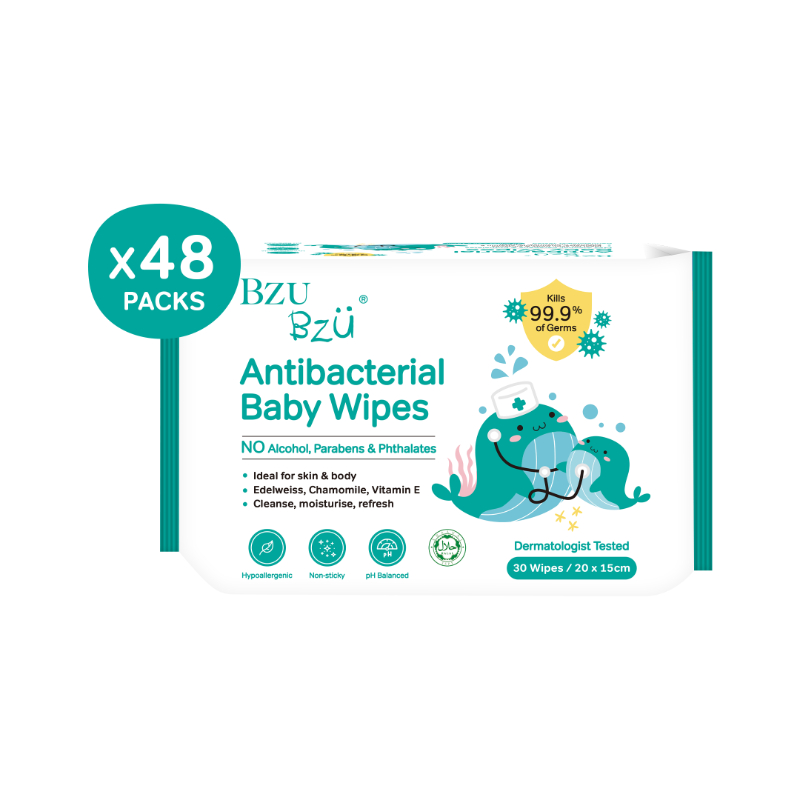 Bzu Bzu Baby Wipes 30s X 48 Ctn Sale