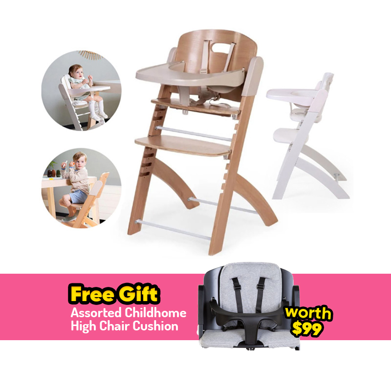 Childhome Evosit High Chair + FREE GIFT + PWP Options