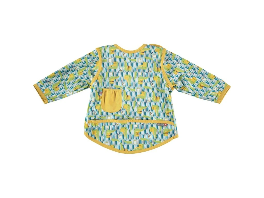 Close Parents Long-Sleeved Waterproof Coverall Weaning Bib