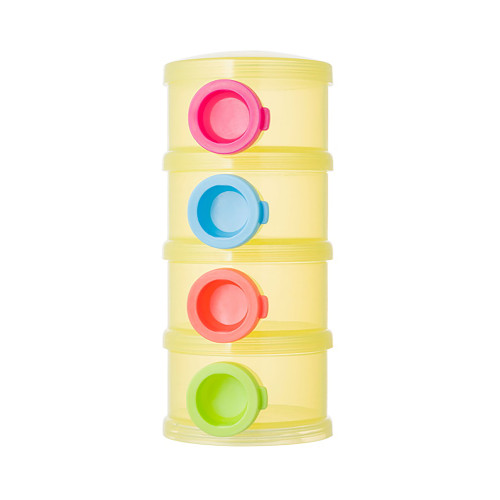 Basilic Milk Powder Stacker W/3 Cover - Yellow