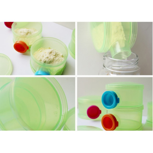 Basilic Milk Powder Stacker W/3 Cover - Yellow