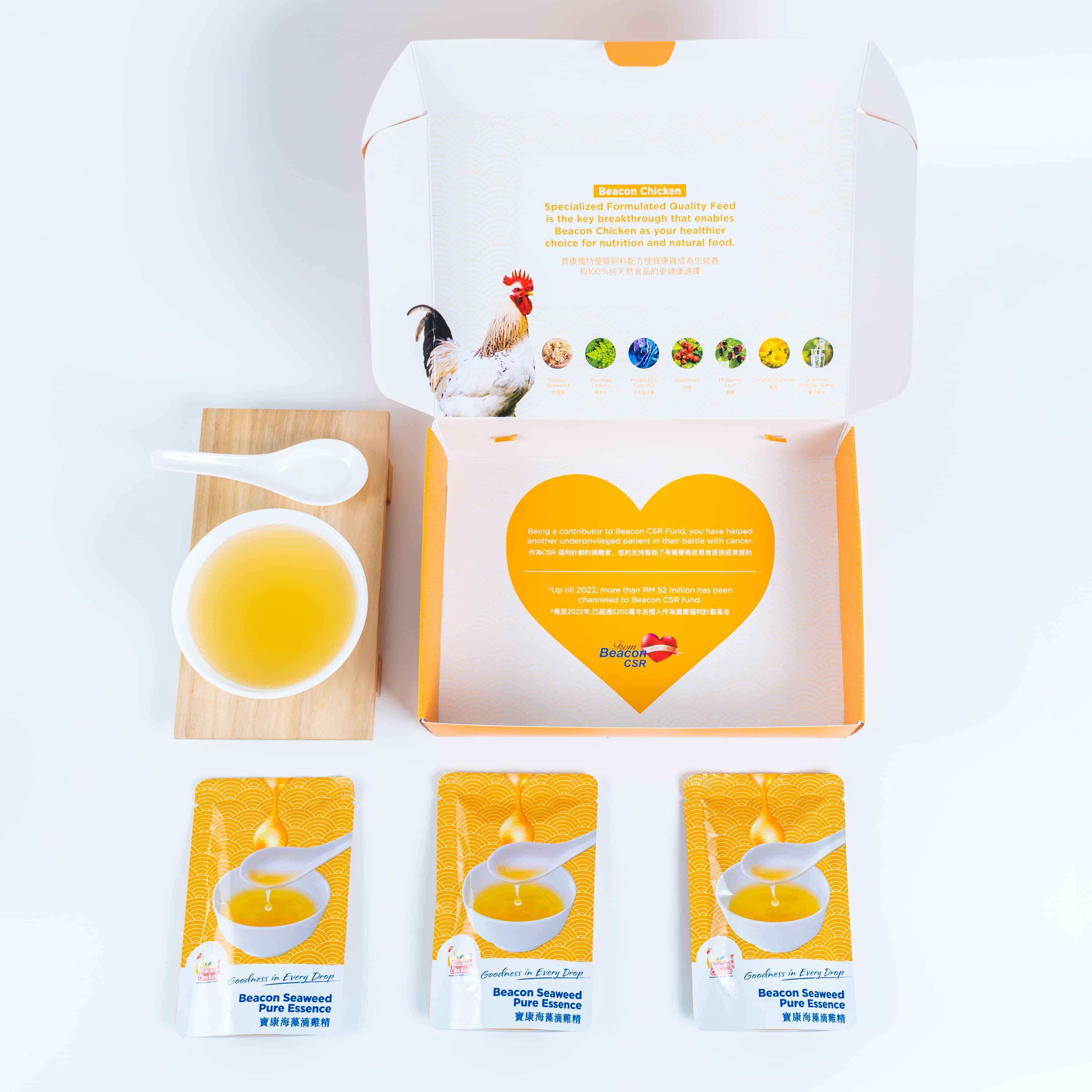 Beacon Chicken Seaweed Pure Essence (80ml x 6 packs)