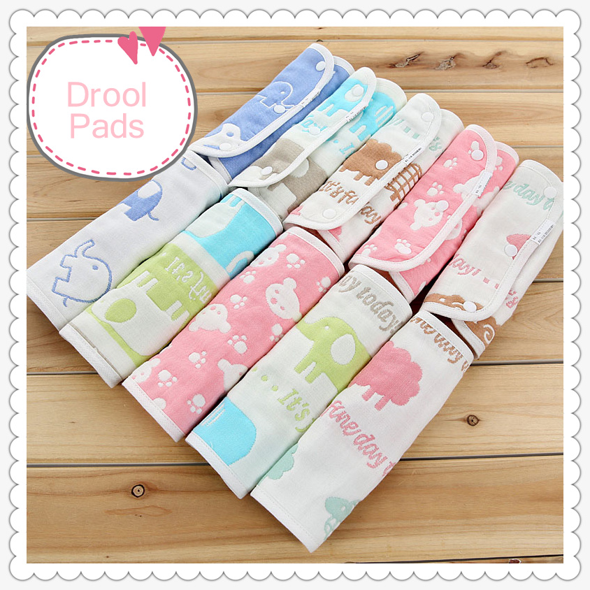 Mummykidz Muslin Gauze Baby Carrier Drool Pads (2 Pairs)