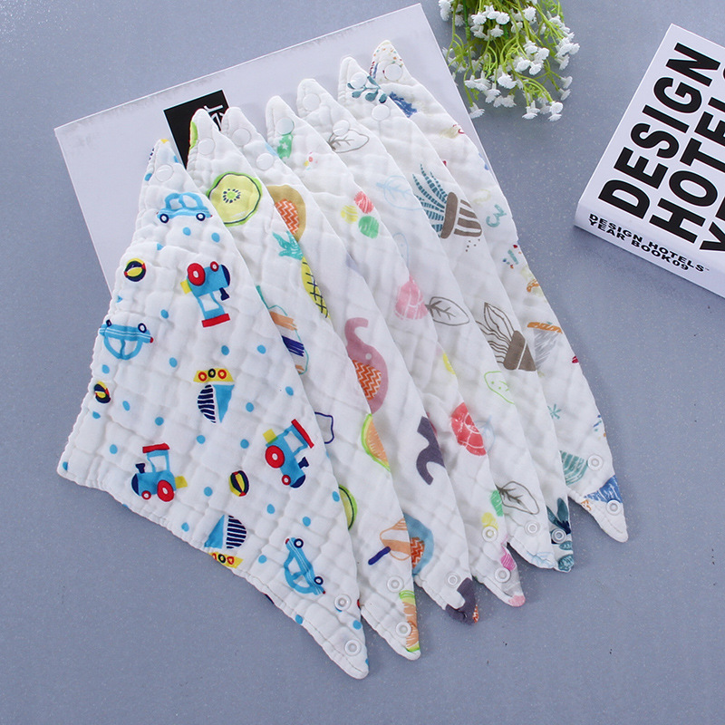 Mummykidz Baby Muslin Gauze Triangular Bib (8 Layers)