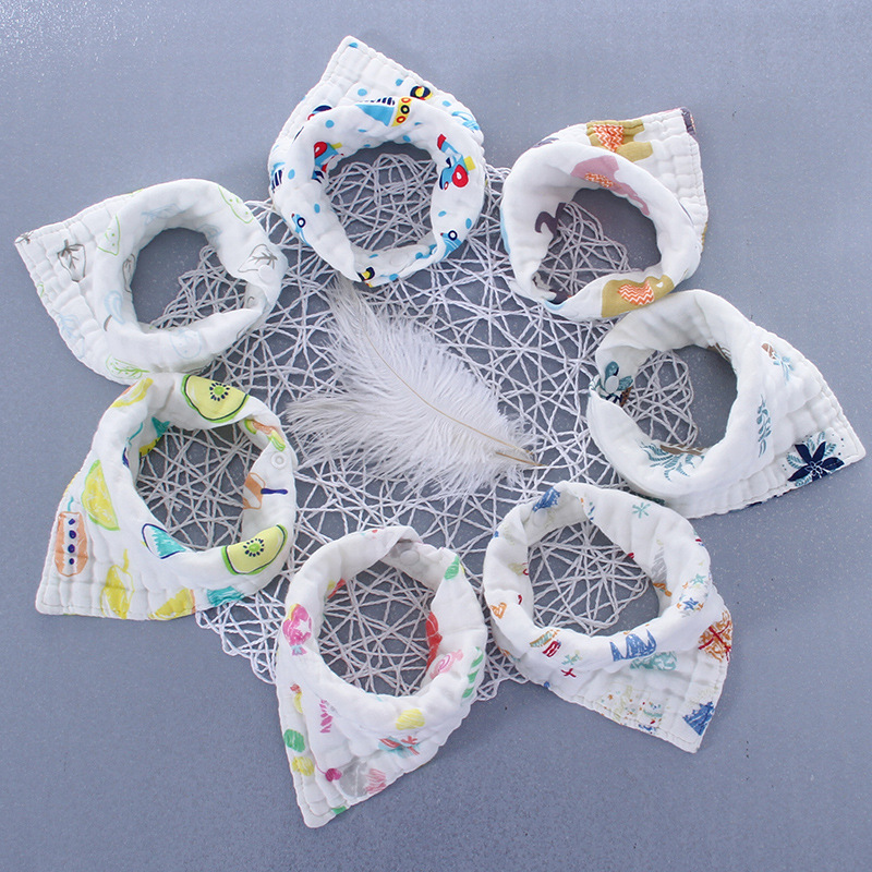 Mummykidz Baby Muslin Gauze Triangular Bib (8 Layers)