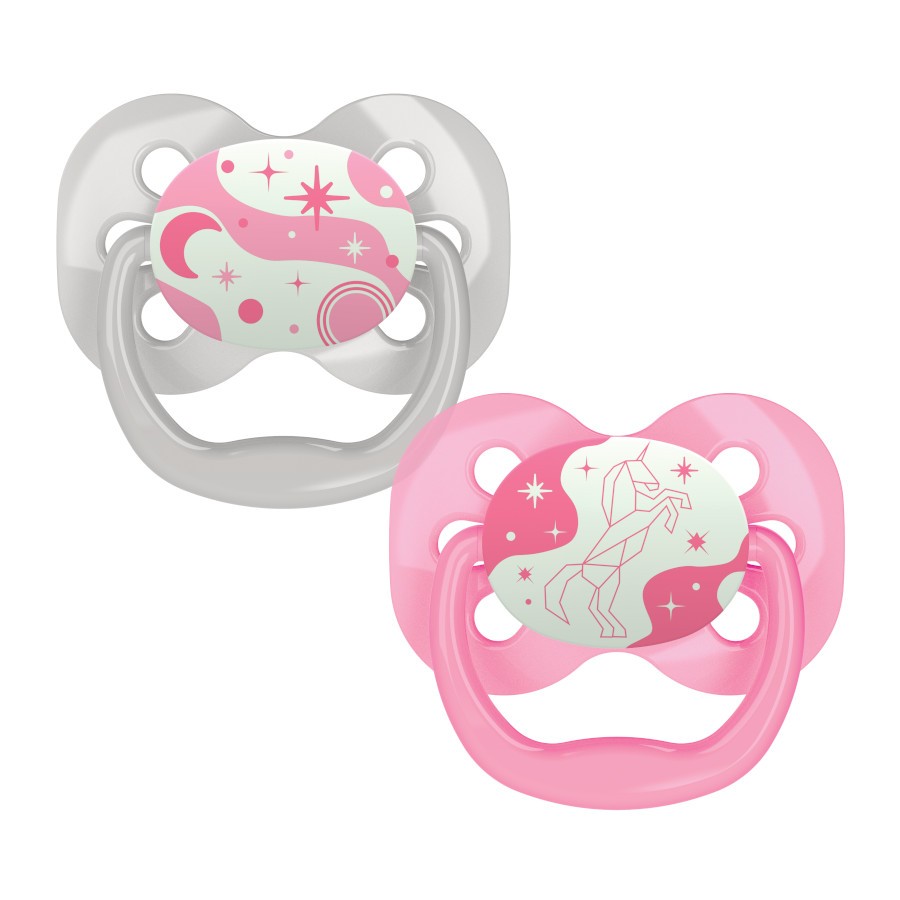 Dr Brown's Advantage Glow In The Dark Pacifier, 2pcs