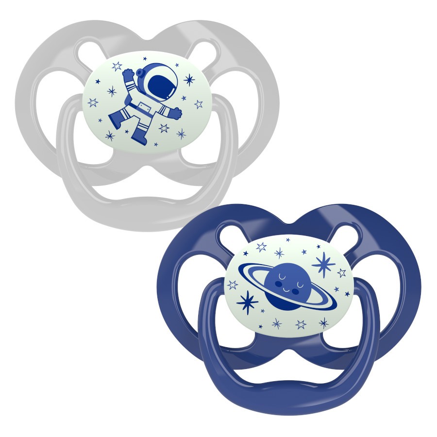 Dr Brown's Advantage Glow In The Dark Pacifier, 2pcs
