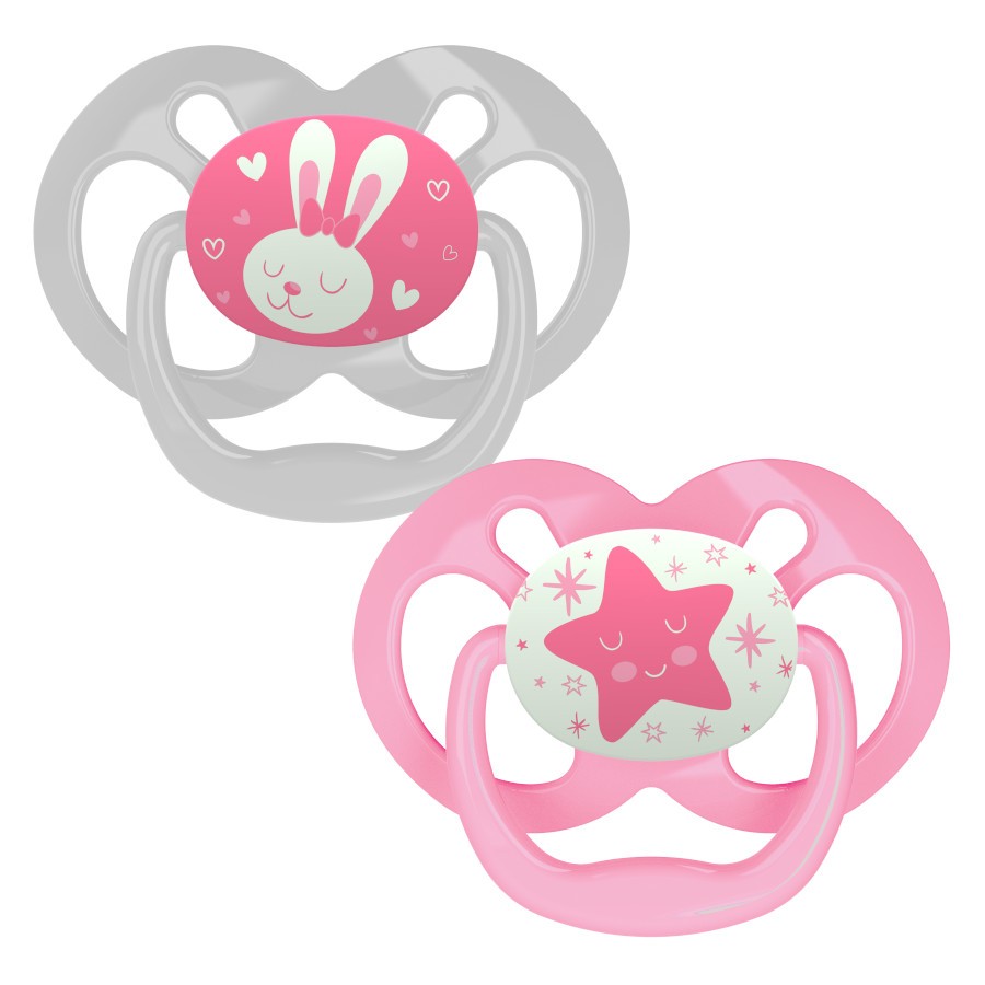 Dr Brown's Advantage Glow In The Dark Pacifier, 2pcs