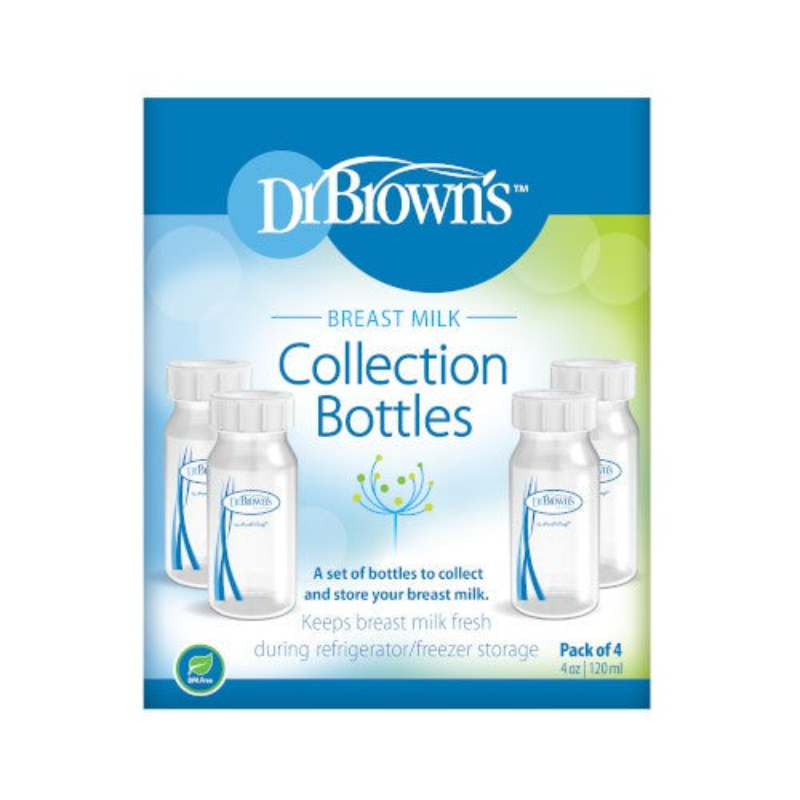 (Bundle Of 2) Dr Brown's Breastmilk Collection Bottle - 120 Ml Narrow-Neck, 4-Pack