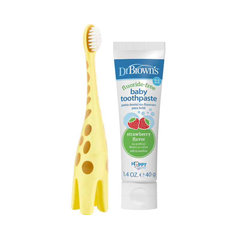 Dr Brown's Infant -to Toddler Toothbrush & Toothpaste Combo Pack
