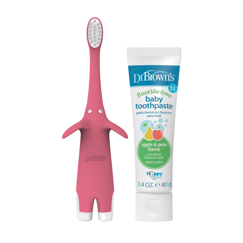 Dr Brown's Infant -to Toddler Toothbrush & Toothpaste Combo Pack