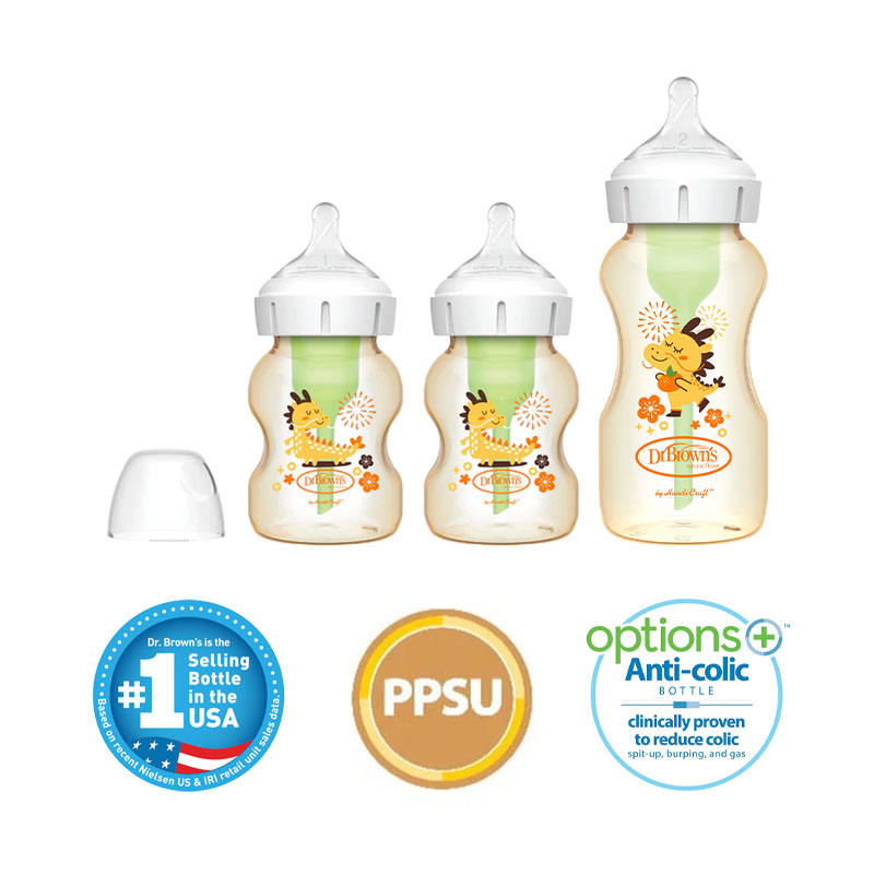 Dr Brown's Wide Neck PPSU Anti-Colic Bottle Bundle