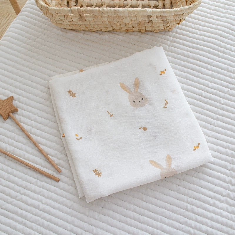 Emmanuel Baby Swaddle Blanket 100 Percent Muslin Cotton