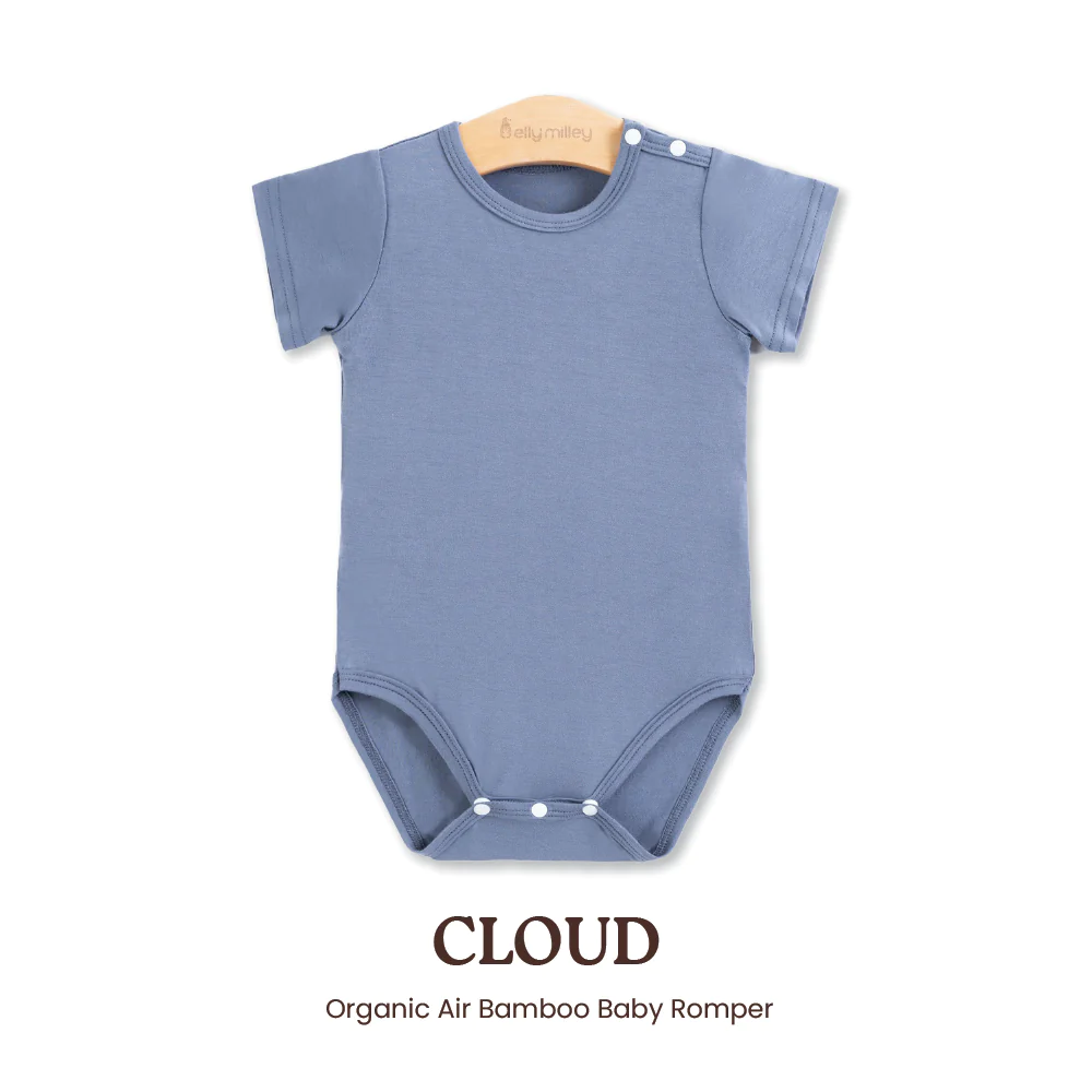 Elly Milley Signature Air Bamboo™ PlayKidz Souffle Romper - Cloud