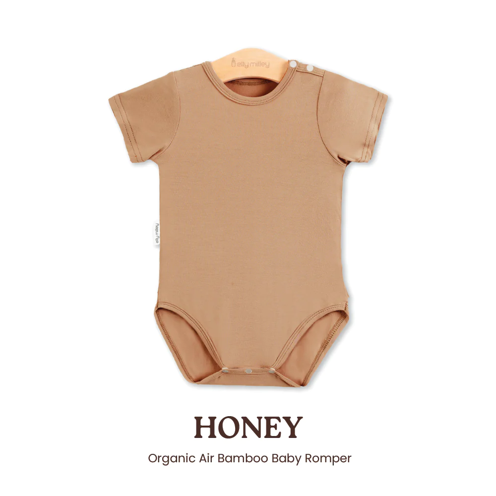 Elly Milley Signature Air Bamboo™ PlayKidz Souffle Romper - Honey