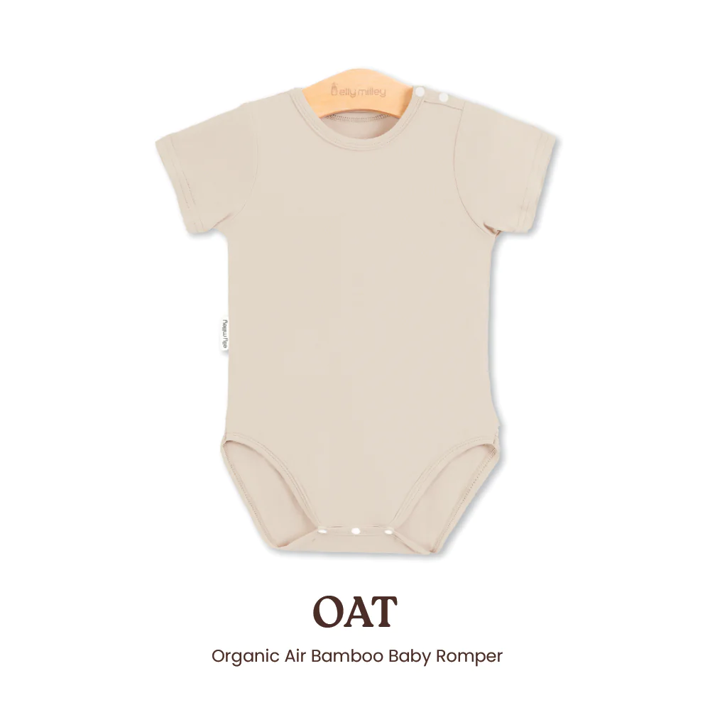 Elly Milley Signature Air Bamboo™ PlayKidz Souffle Romper - Oat
