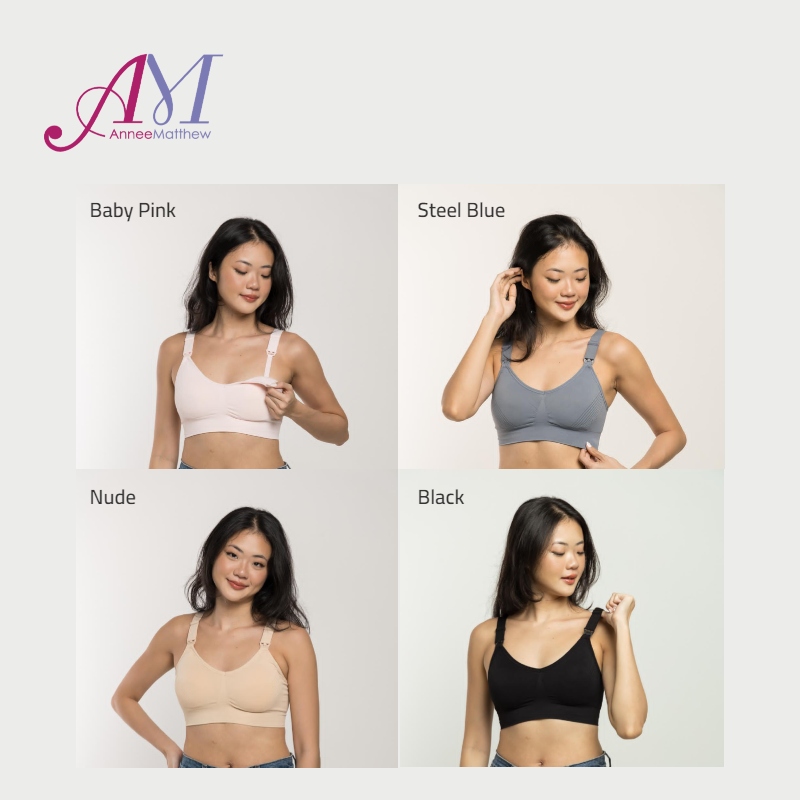 (Buy 1 Get 1 FREE) AnneeMatthew Embrace Comfort Nursing Bra *Choose Color & Size At Booth
