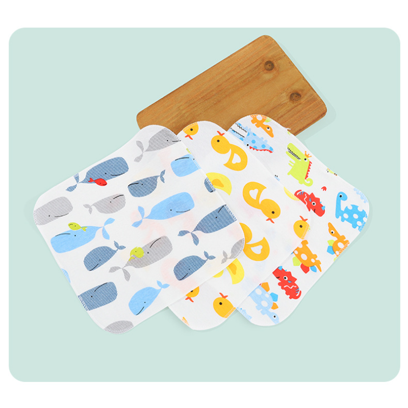Emmanuel Baby 2-Layers Washcloth Bib Face (0-24M) - Pack Of 10