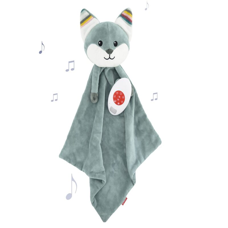 Zazu Comforter Soft Toy With Cry Sensor, Heartbeat Sound And Melodies - Felix The Fox