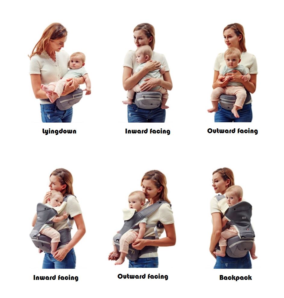 Bebear Foldable Aluminium Hipseat Baby Carrier - Ace Comfort Premium