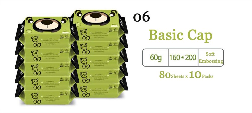 Gomdoli Organic Wet Wipes 80s (10 Packs) - Basic Cap