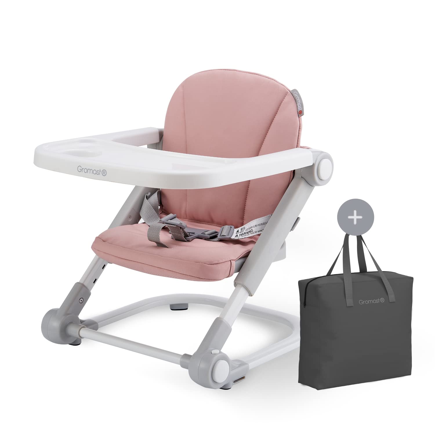 Gromast Baby Foldable & Portable Travel Dining Booster With Carrying Case