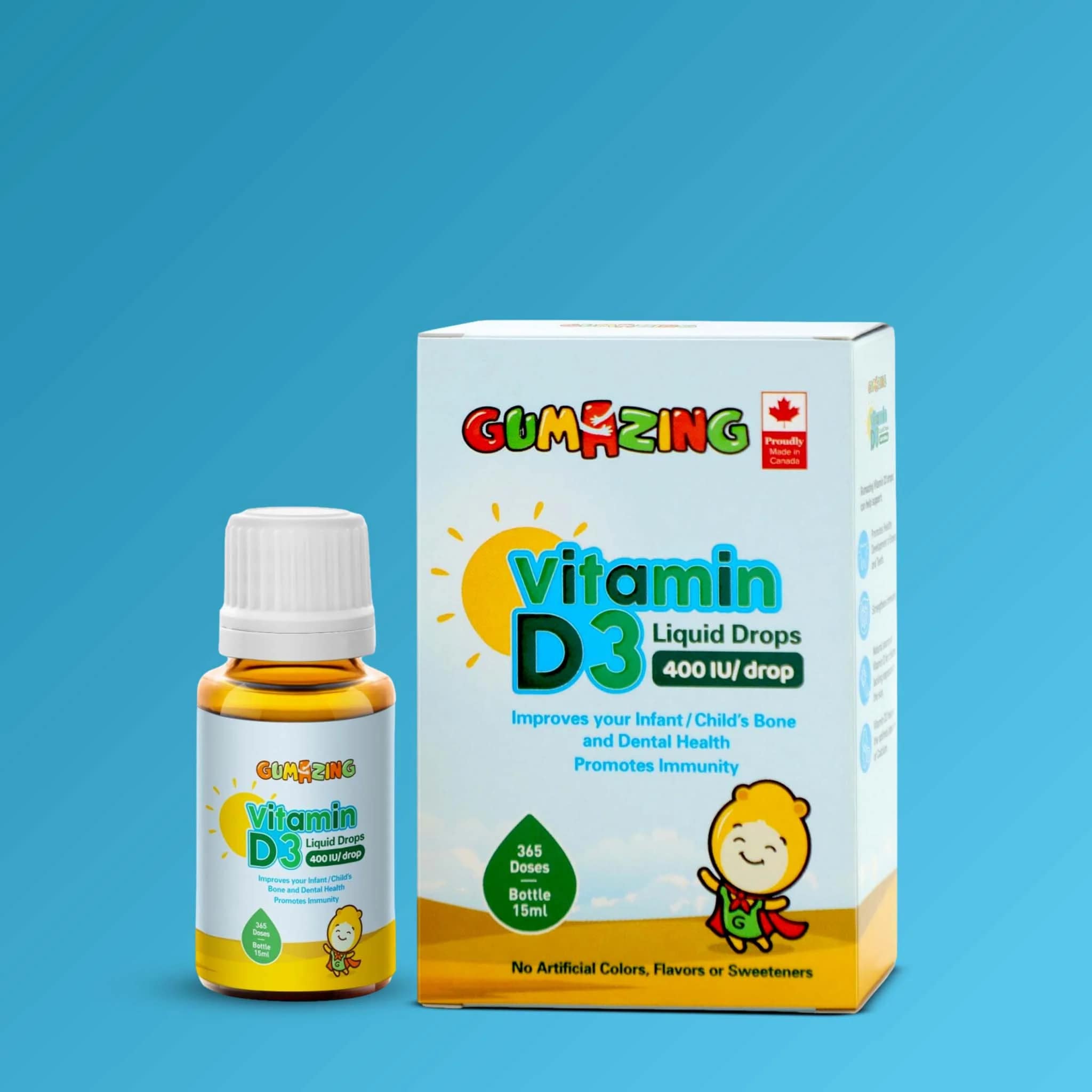 Gumazing Vitamin D3 Liquid Drops For Kids