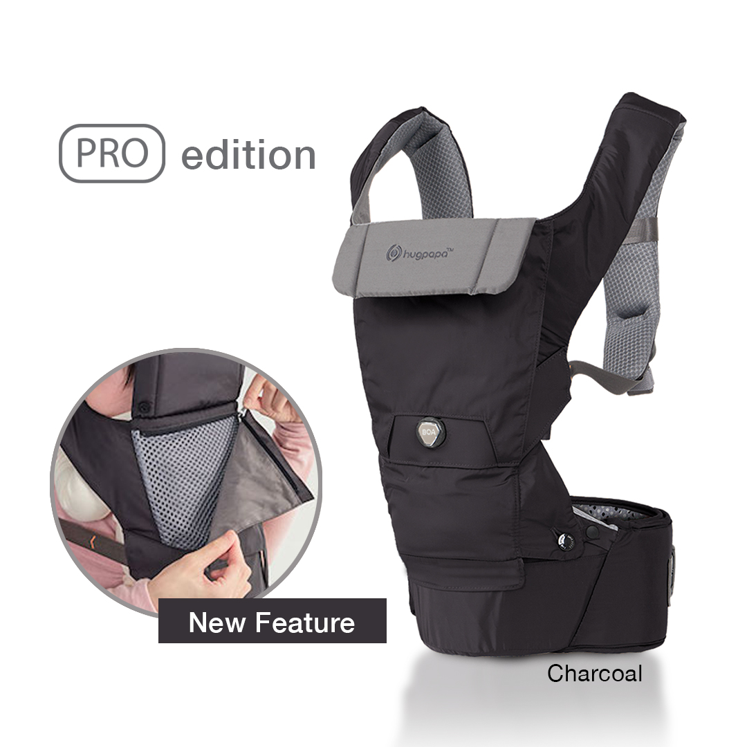 Hugpapa Dial-Fit Pro 3-in-1 Hip Seat Baby Carriers (with 7 Enhanced Features)