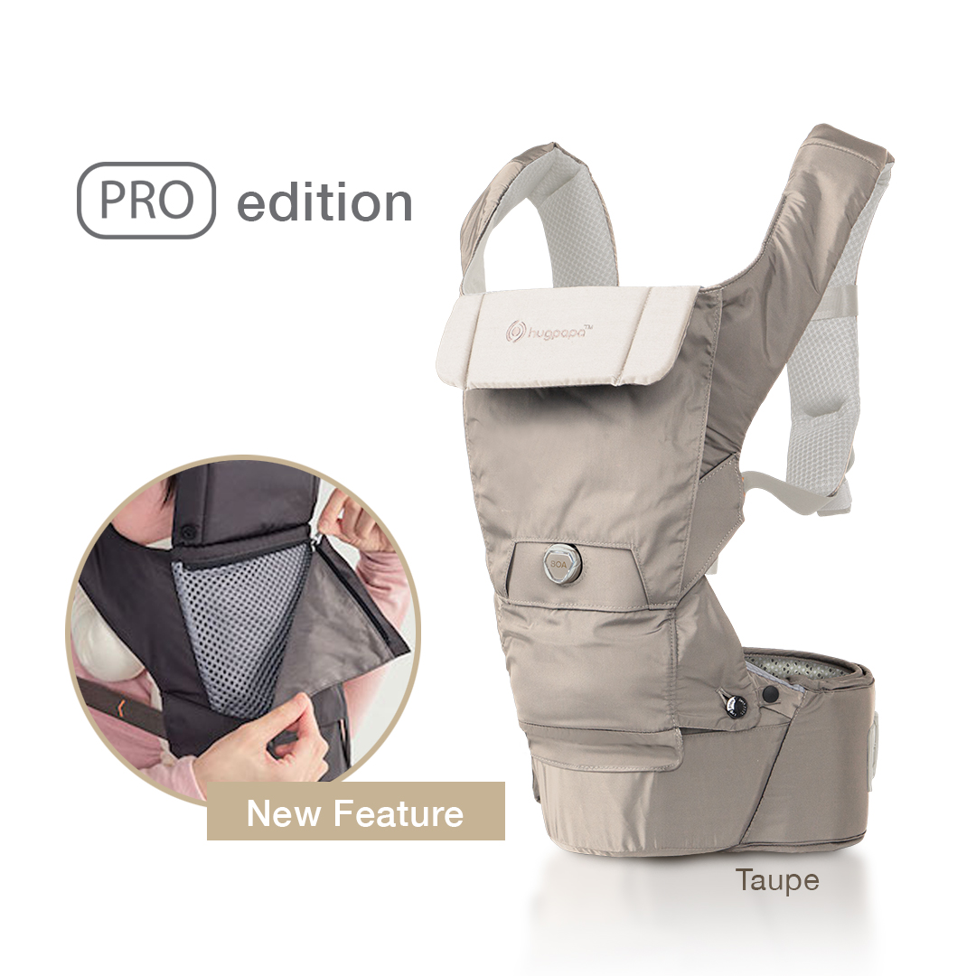 Hugpapa Dial-Fit Pro 3-in-1 Hip Seat Baby Carriers (with 7 Enhanced Features)