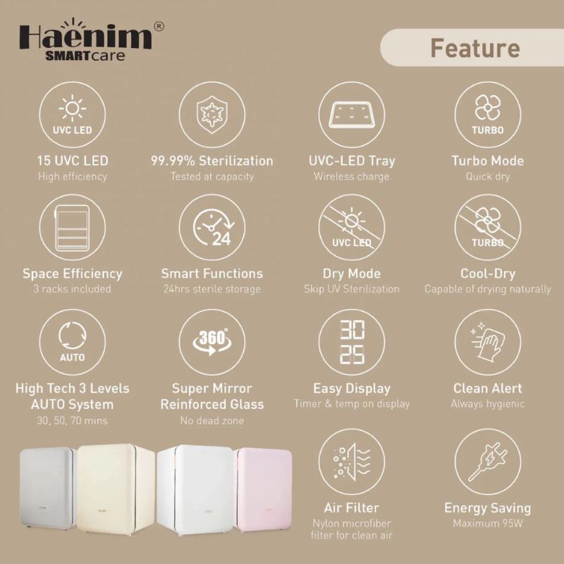Haenim F5 Smart Flex UV Steriliser + FREE GIFT