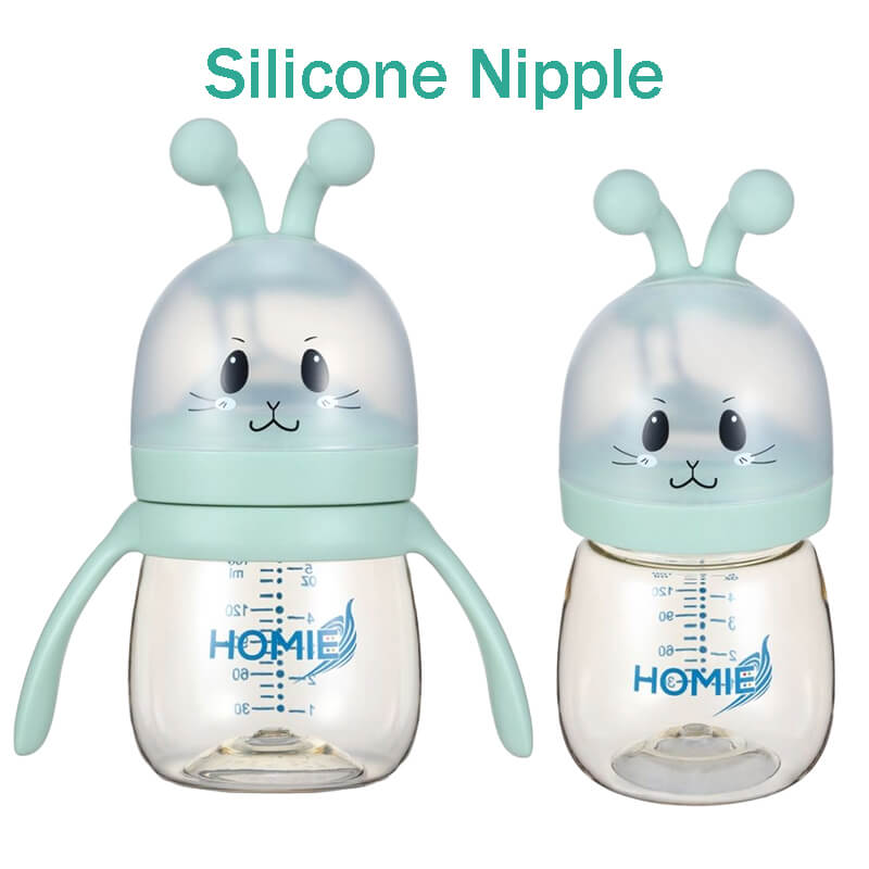 Homie BPA Free Anti-colic PPSU Wide Neck Feeding Baby Milk Bottle - Beige
