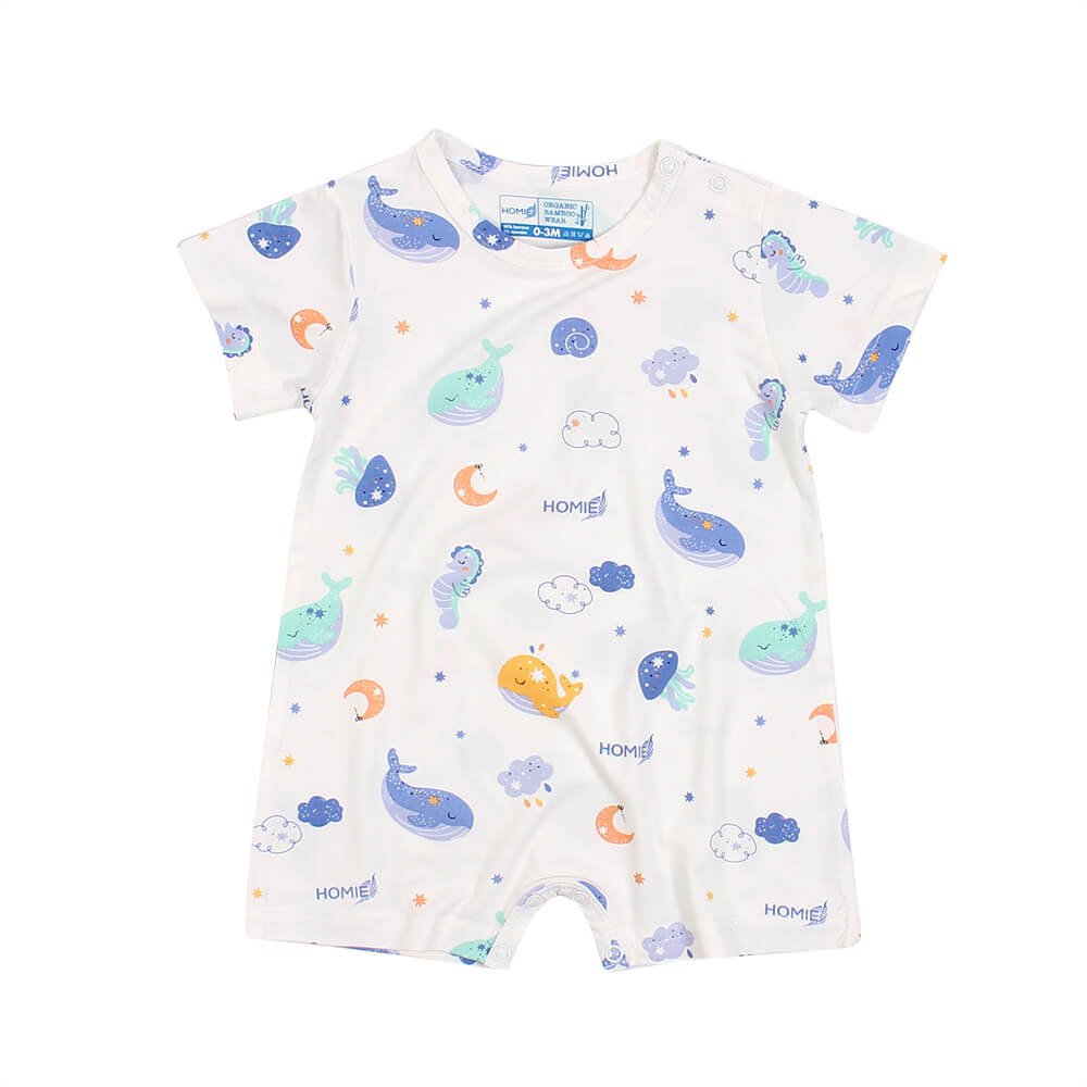 Homie Bamboo Short Sleeve Romper / Sleepwear - Assorted Designs *Choose Design At Booth