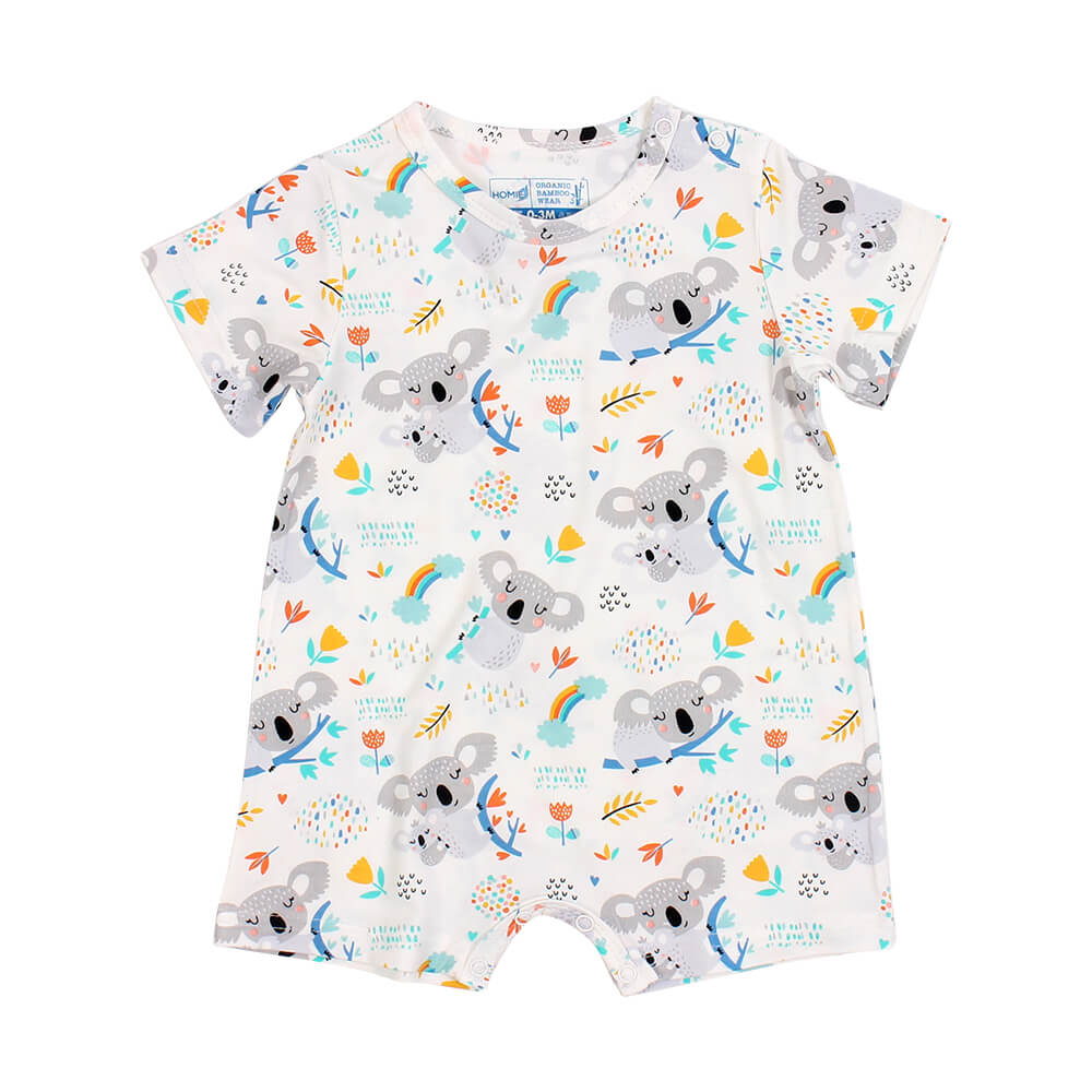 Homie Bamboo Short Sleeve Romper / Sleepwear - Assorted Designs *Choose Design At Booth
