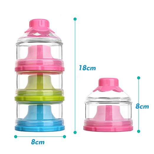 Homie BPA Free Milk Powder Container (3 Stackable Compartments 115ml)