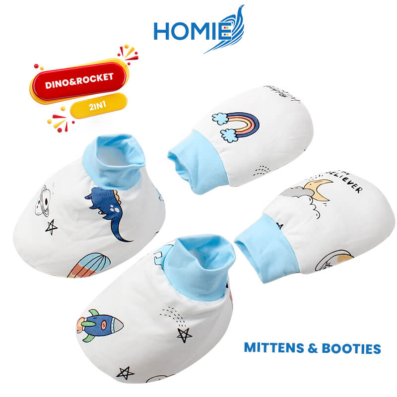 Homie Bamboo Mittens & Booties Set - Assorted *Choose Design At Booth