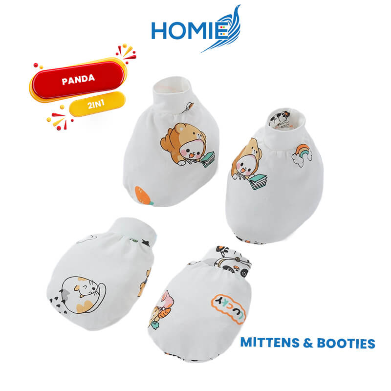 Homie Bamboo Mittens & Booties Set - Assorted *Choose Design At Booth