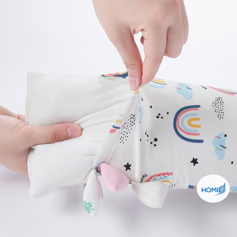 Homie Ultra Soft Organic Baby Bamboo Pillow - Assorted *Choose Design At Booth
