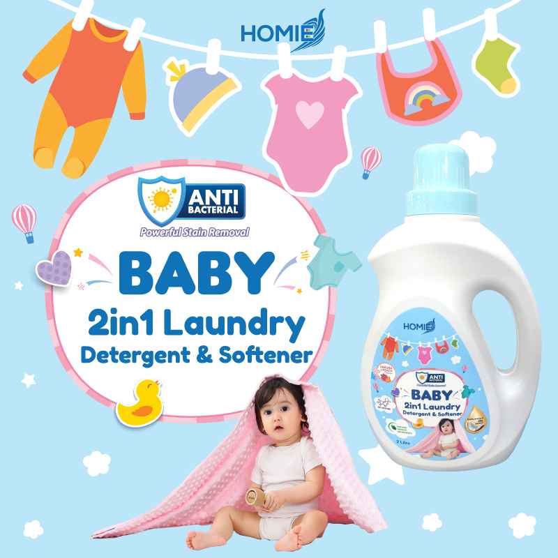 Homie Baby 2-in-1 Laundry Detergent & Softener