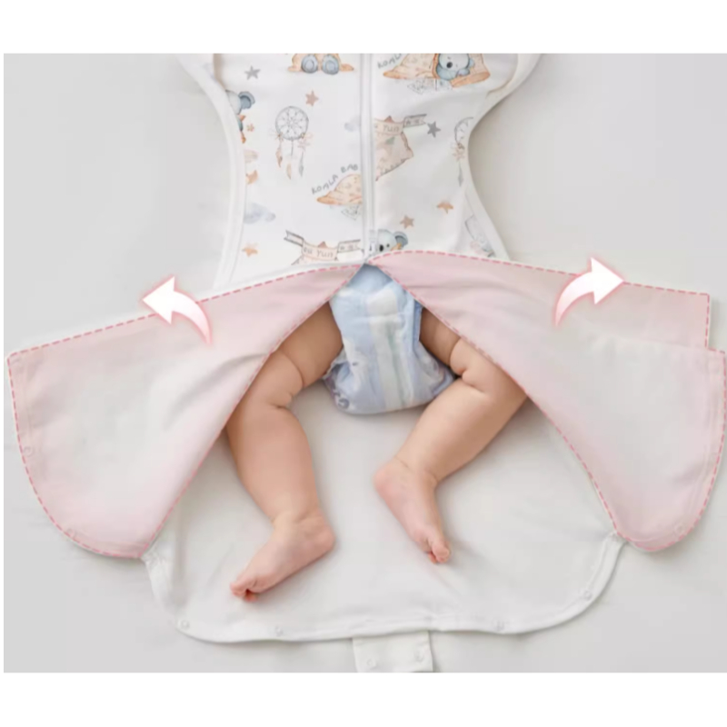 Homie Baby Bamboo 2in1 Button Swaddle Sleeping Bag (0-12M) - Assorted Designs *Choose At Booth