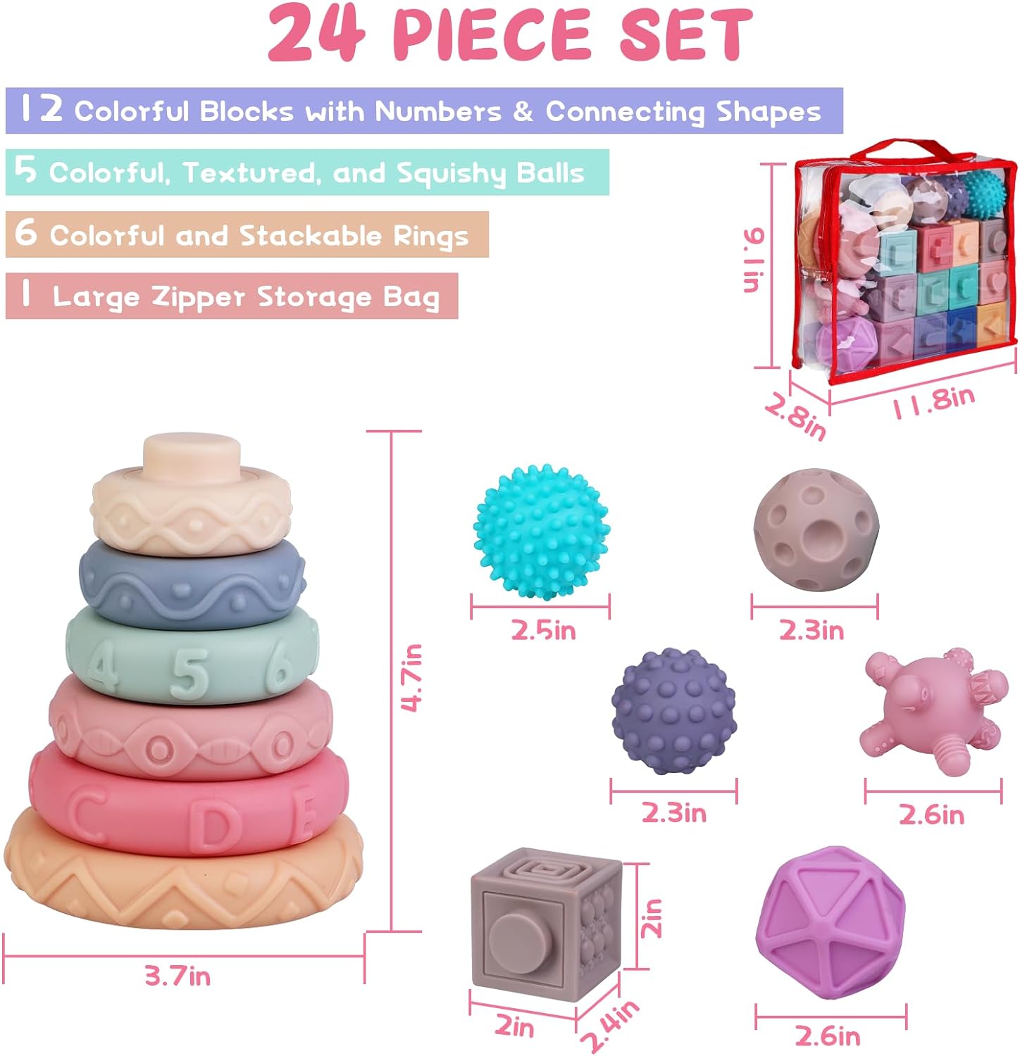 Homie 3 In 1 Montessori Toys 23pcs