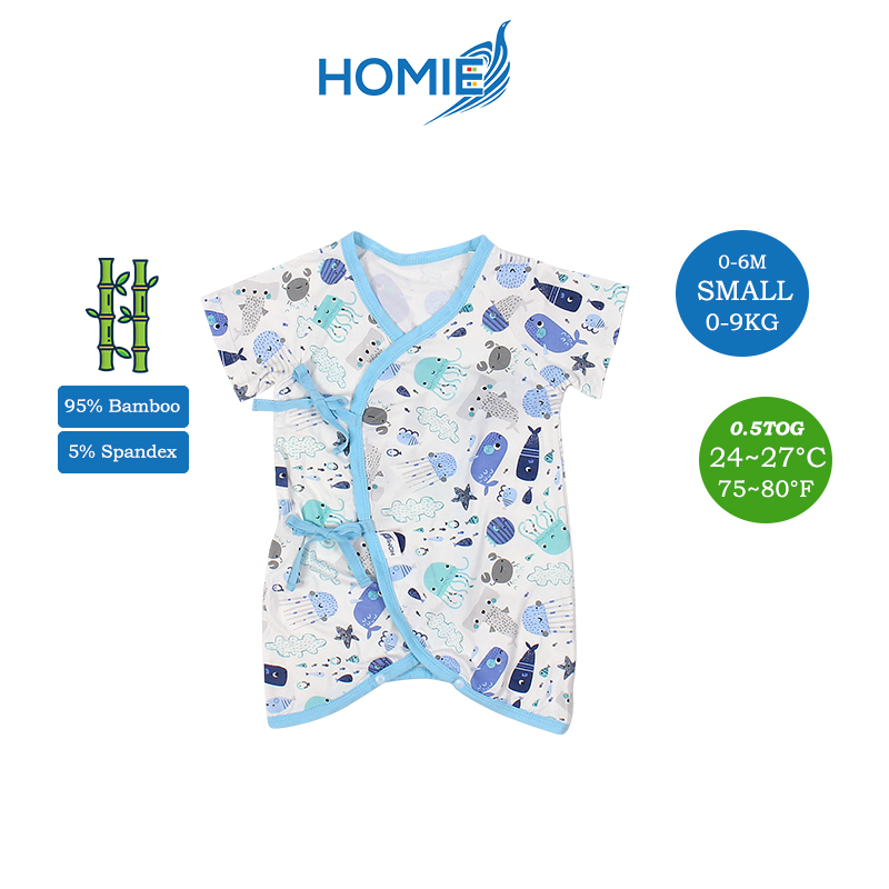 Homie Bamboo Bodysuit Romper / Baby Romper - 0-6M *Choose Design At Booth