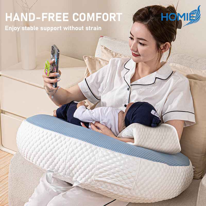 Homie Cooling Detachable Nursing Pillow / Cool-Touch Ice Silk Fabric