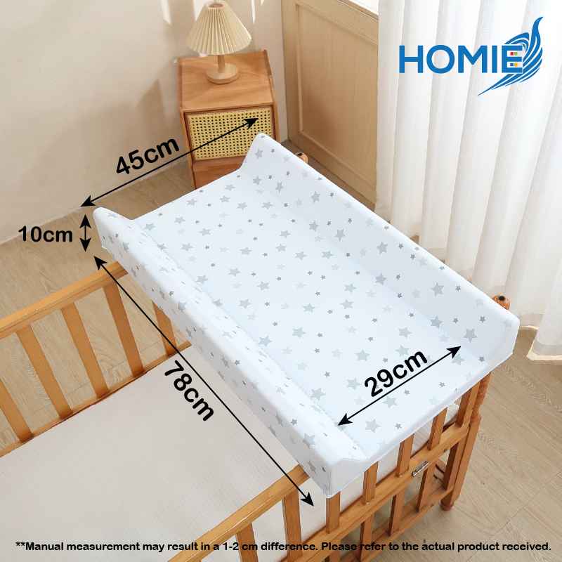 Homie Water Resistant Diaper Changing Pad (Hard Base) - 45x78x10cm