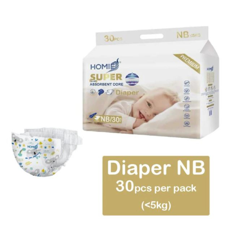 Homie Diaper Premium Ultra Thin Baby Diapers - Assorted Sizes (Tape & Pants)