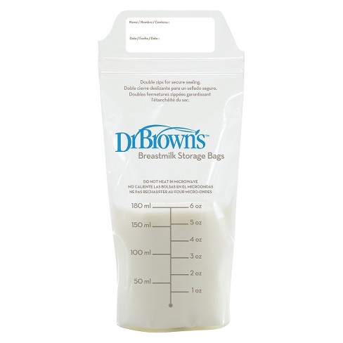 Dr Brown's 180ml Breastmilk Storage Bag, 25pcs
