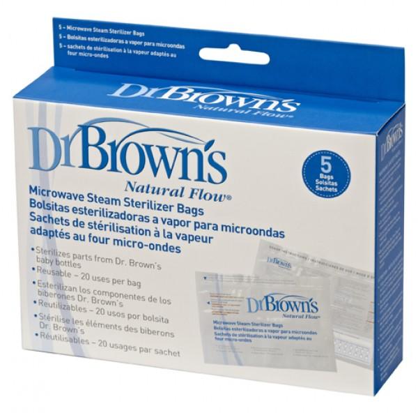 [Bundle Of 2] Dr Brown's Microwave Steam Sterilizer Bags; 5-pack