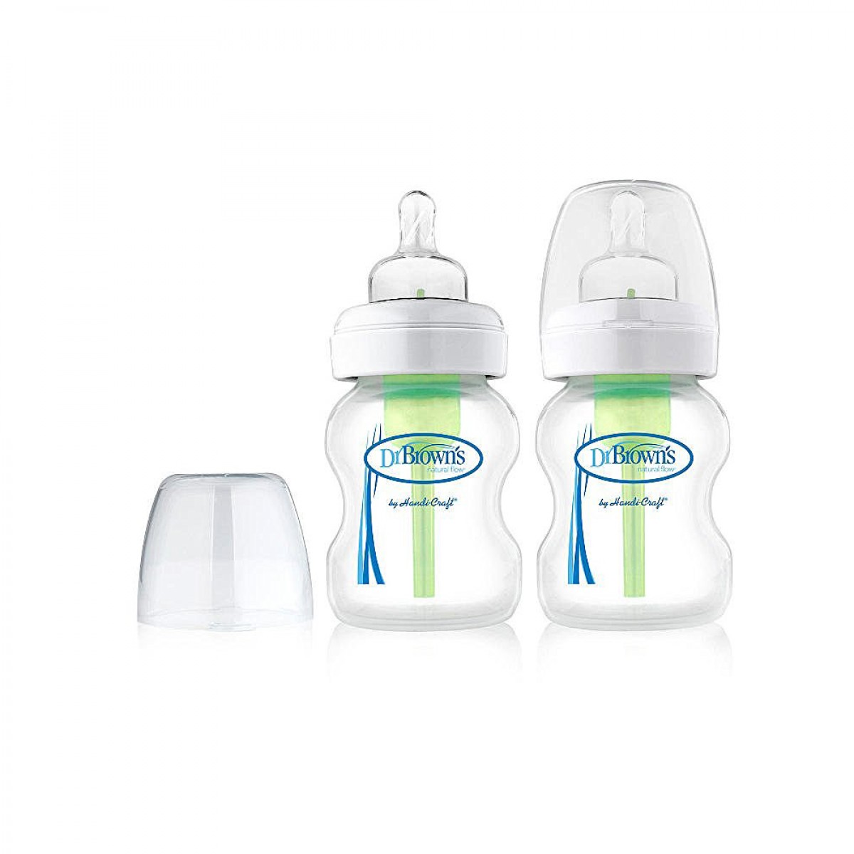 Dr Brown's 5oz/150ml Glass "Options+" Wide Neck Bottle, 2-pack