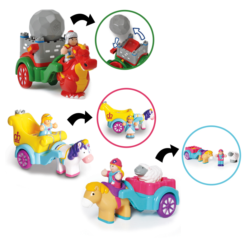 Wow Toys George 's Dragon Tale /Charlotte 's Princess Parade / Mary 's Day Out