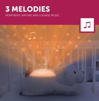Zazu Star Projector Sleep Soother With Melodies And Cry Sensor - Polly The Polar Bear