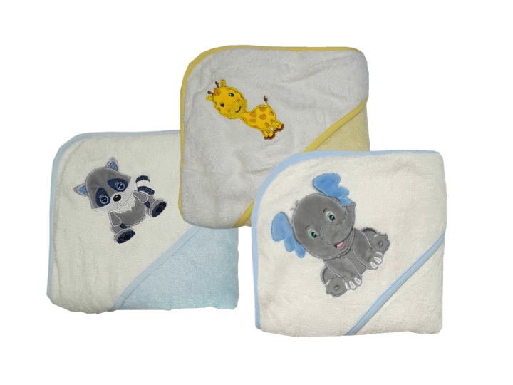 Award Winning 100 Percent Bebe Bamboo Hooded Towels/Kids Bath Towels (Bundle Of 3)